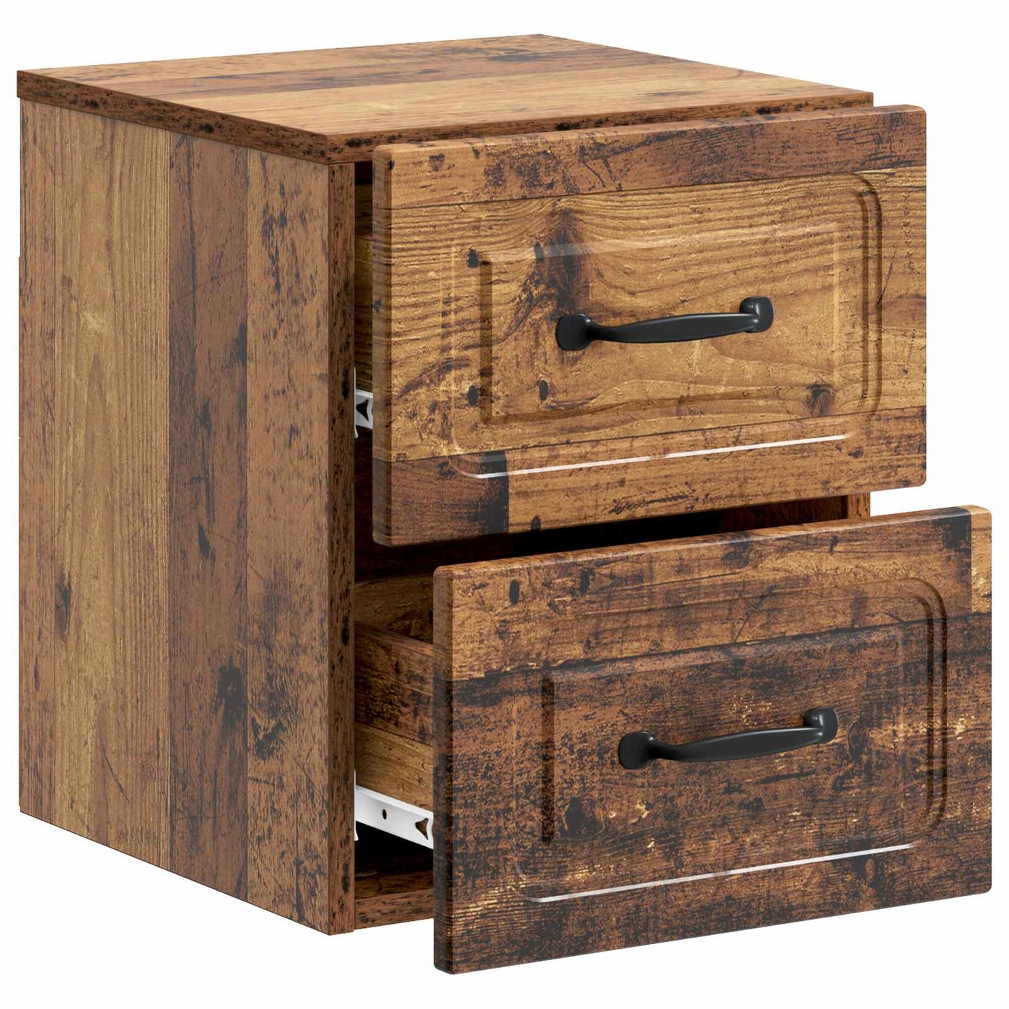 Wall-Mounted Bedside Cabinet Old Wood 34.5 x 33 x 40 cm