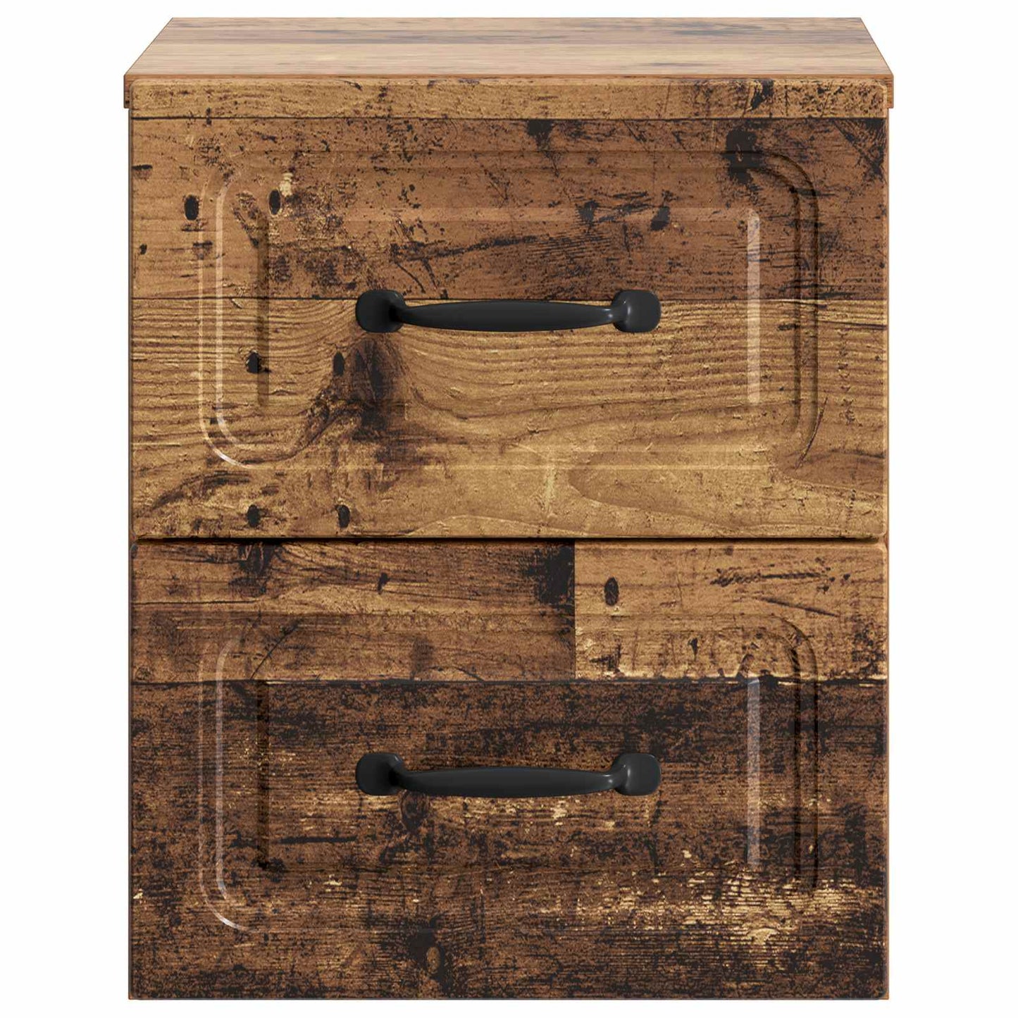 Wall-Mounted Bedside Cabinet 2 pcs Old Wood 34.5 x 33 x 40 cm