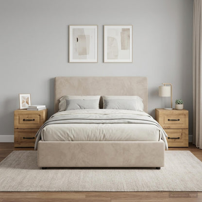 Wall-Mounted Bedside Cabinet 2 pcs Artisan Oak Engineered Wood