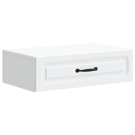 Wall-Mounted Side Table White 59 x 34.5 x 17 cm Engineered Wood