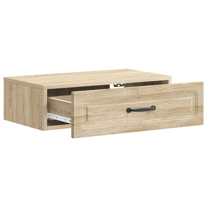 Wall-Mounted Side Table Sonoma Oak 59 x 34.5 x 17 cm