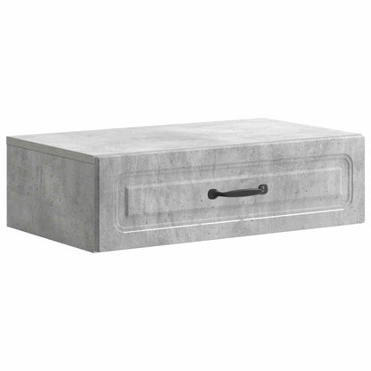 Wall-Mounted Side Table Concrete Grey 59 x 34.5 x 17 cm