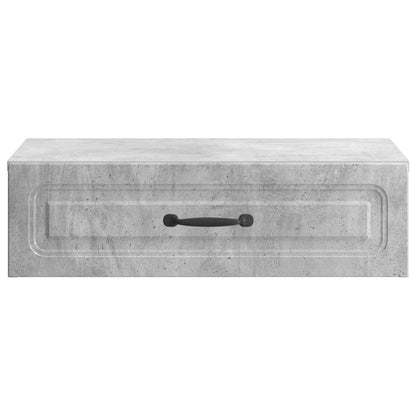 Wall-Mounted Side Table Concrete Grey 59 x 34.5 x 17 cm