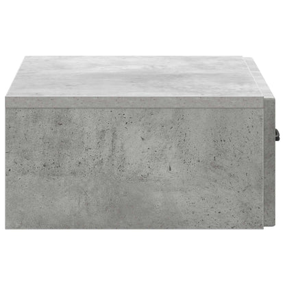Wall-Mounted Side Table Concrete Grey 59 x 34.5 x 17 cm
