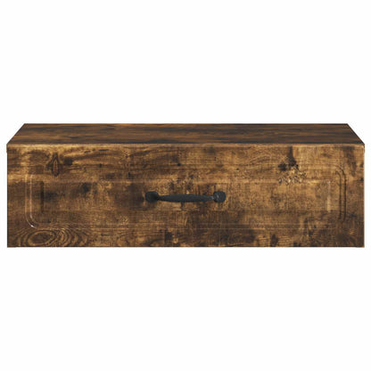 Wall-Mounted Side Table Smoked Oak 59 x 34.5 x 17 cm