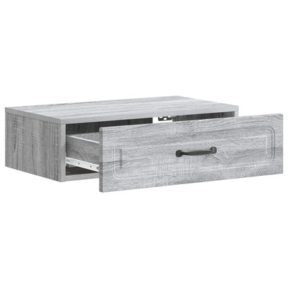 Wall-Mounted Side Table Grey Sonoma 59 x 34.5 x 17 cm
