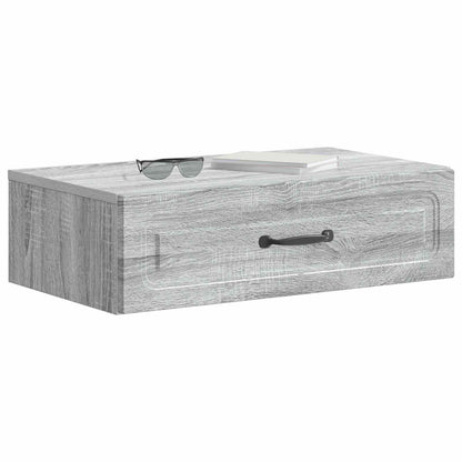 Wall-Mounted Side Table Grey Sonoma 59 x 34.5 x 17 cm
