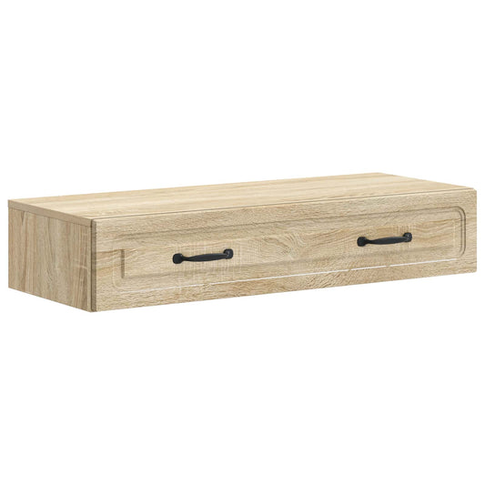 Wall-Mounted Side Table Sonoma Oak 87.5 x 34.5 x 17 cm