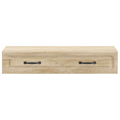Wall-Mounted Side Table Sonoma Oak 87.5 x 34.5 x 17 cm