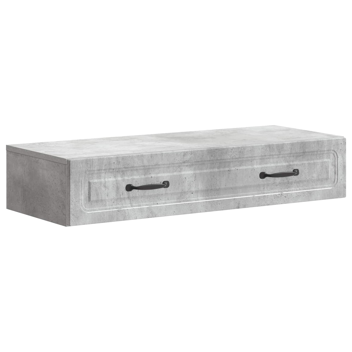Wall-Mounted Side Table Concrete Grey 87.5 x 34.5 x 17 cm
