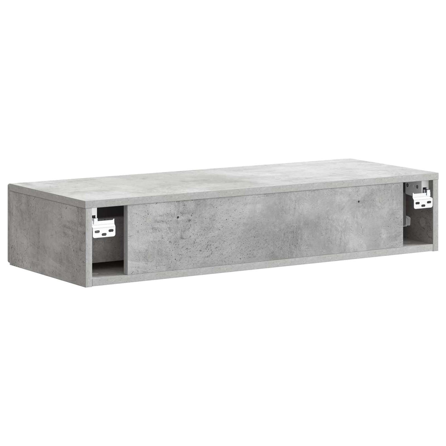 Wall-Mounted Side Table Concrete Grey 87.5 x 34.5 x 17 cm