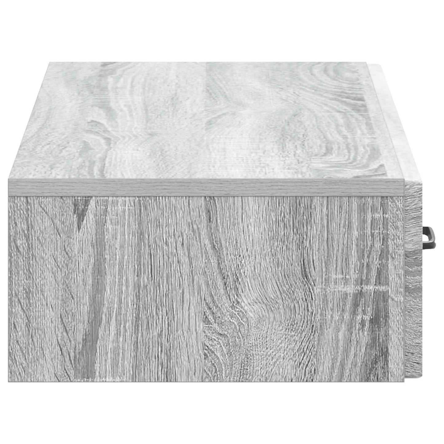 Wall-Mounted Side Table Grey Sonoma 87.5 x 34.5 x 17 cm