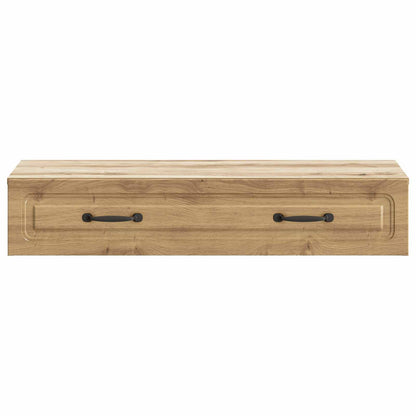 Wall-Mounted Side Table Artisan Oak 87.5 x 34.5 x 17 cm