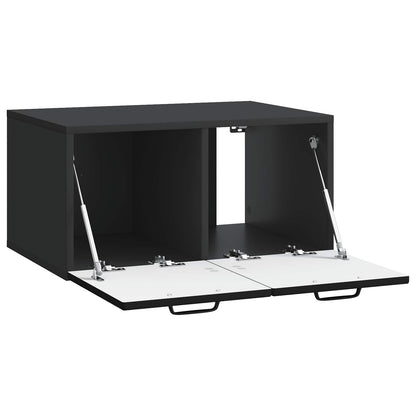 Wall-Mounted TV Cabinet Black 59.5 x 41 x 30 cm Engineered Wood