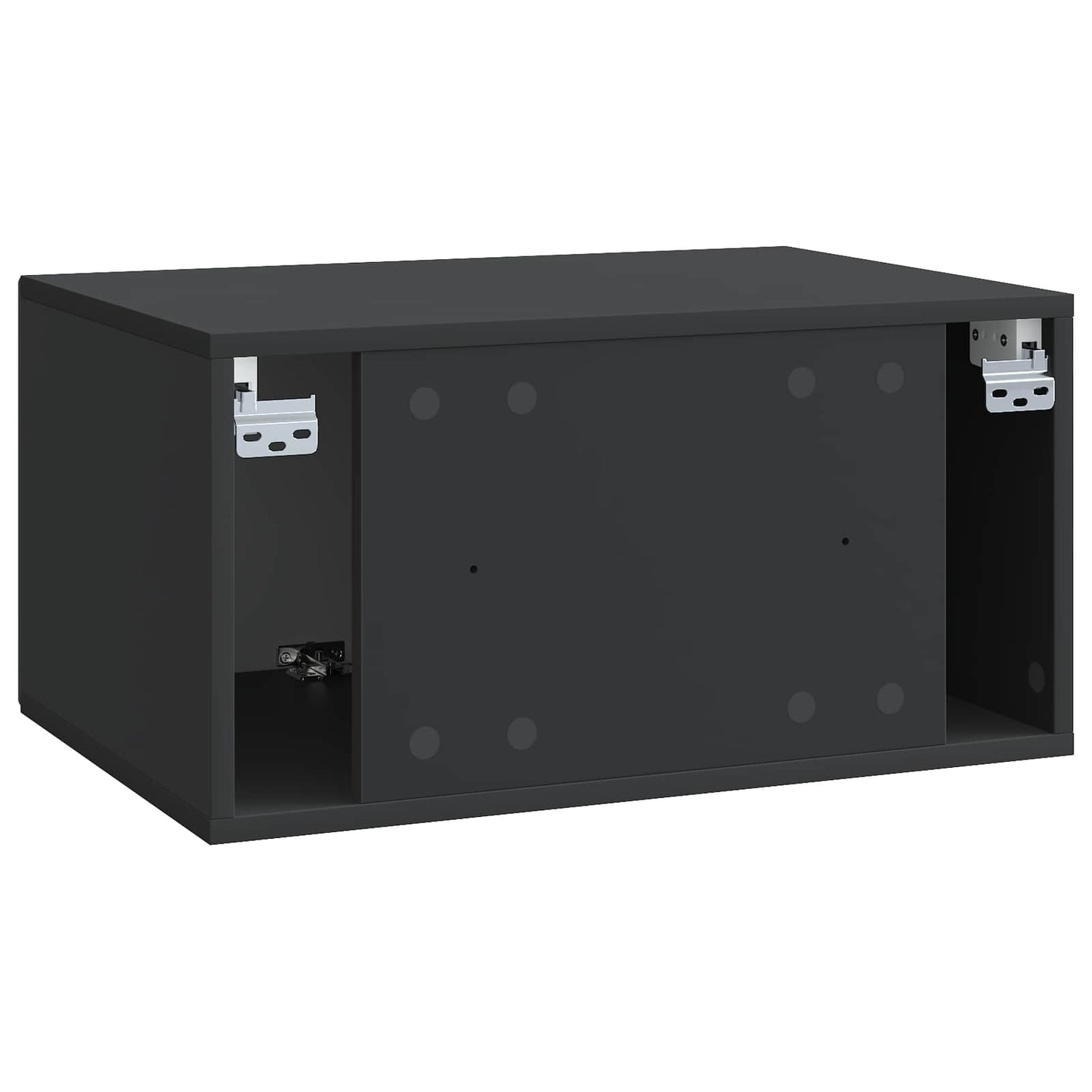 Wall-Mounted TV Cabinet Black 59.5 x 41 x 30 cm Engineered Wood