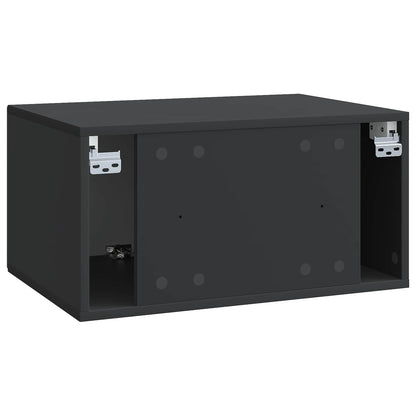Wall-Mounted TV Cabinet Black 59.5 x 41 x 30 cm Engineered Wood