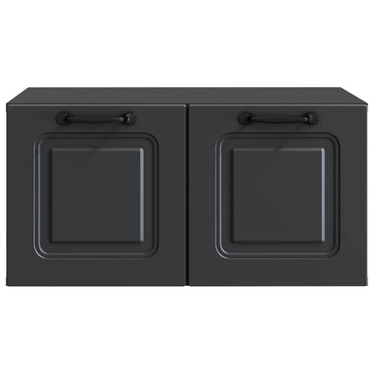 Wall-Mounted TV Cabinet Black 59.5 x 41 x 30 cm Engineered Wood