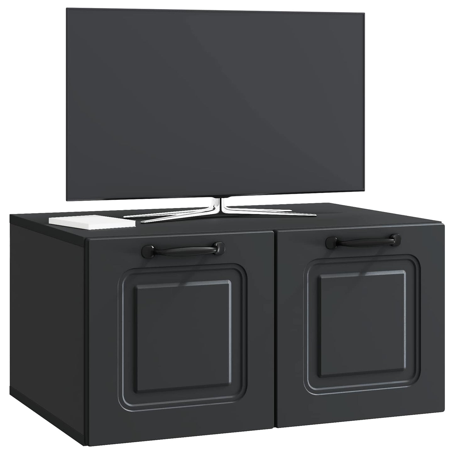 Wall-Mounted TV Cabinet Black 59.5 x 41 x 30 cm Engineered Wood