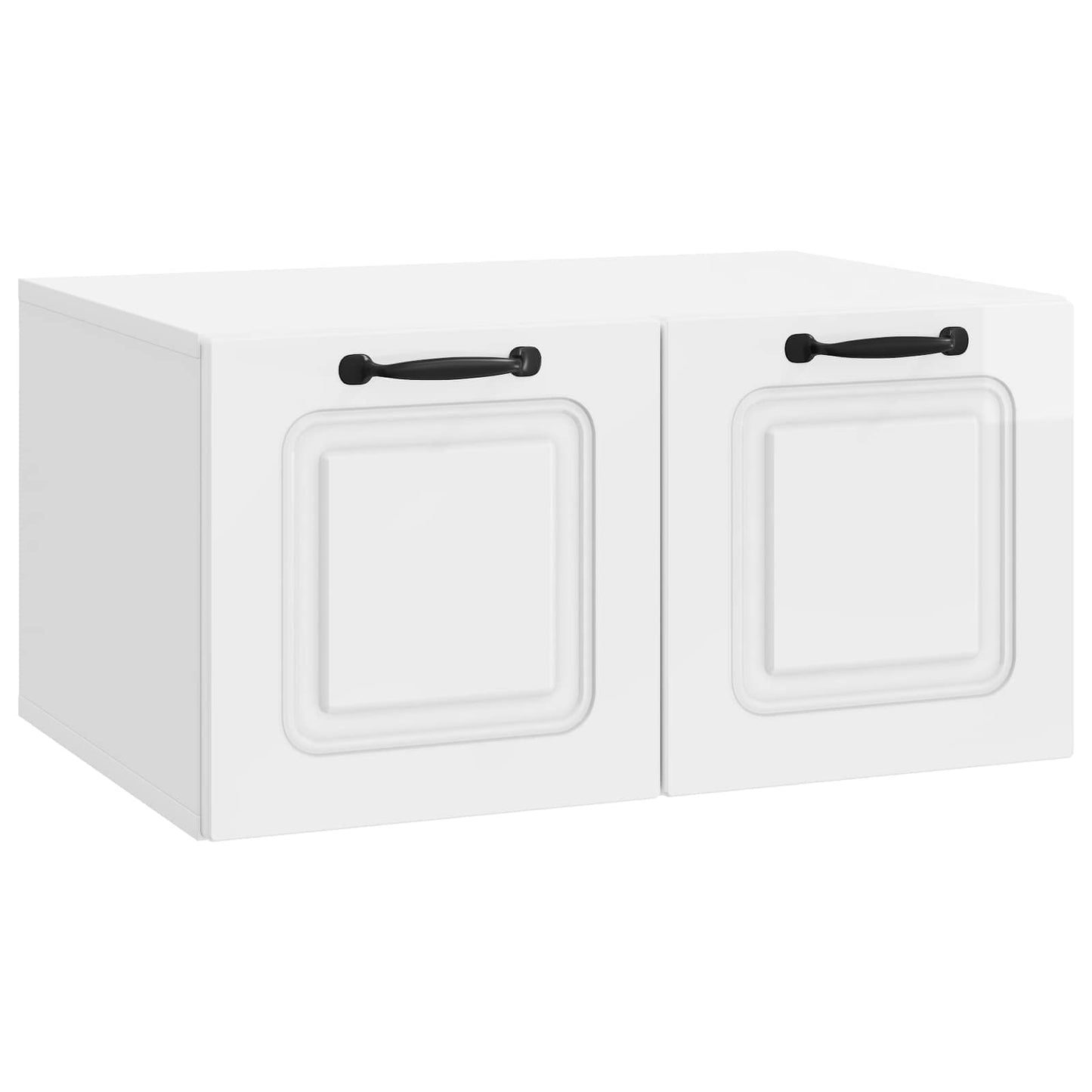 Wall-Mounted TV Cabinet High Gloss White 59.5 x 41 x 30 cm