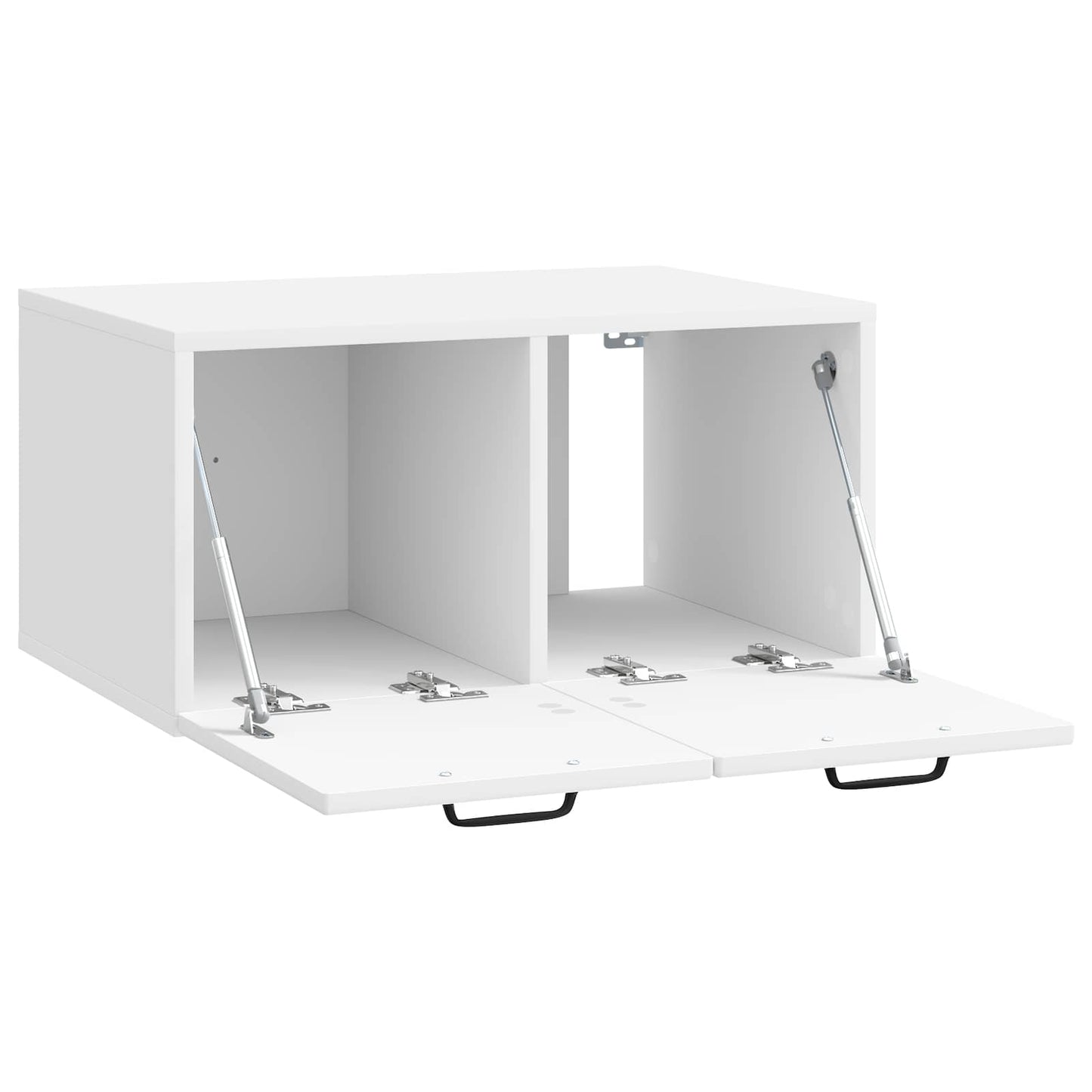 Wall-Mounted TV Cabinet High Gloss White 59.5 x 41 x 30 cm