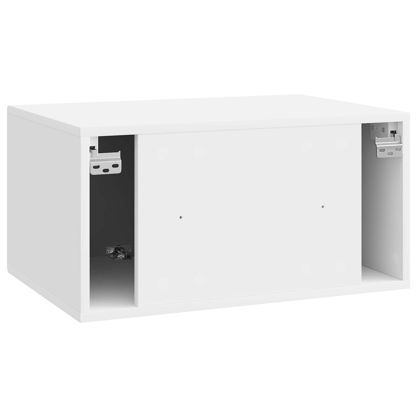 Wall-Mounted TV Cabinet High Gloss White 59.5 x 41 x 30 cm