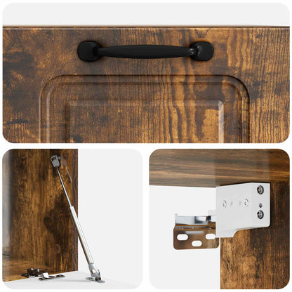 Wall-Mounted TV Cabinet Smoked Oak 59.5 x 41 x 30 cm