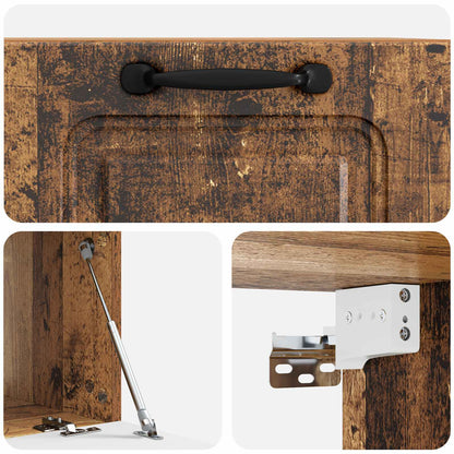 Wall-Mounted TV Cabinet Wall-mounted Old Wood 59.5 x 41 x 30 cm