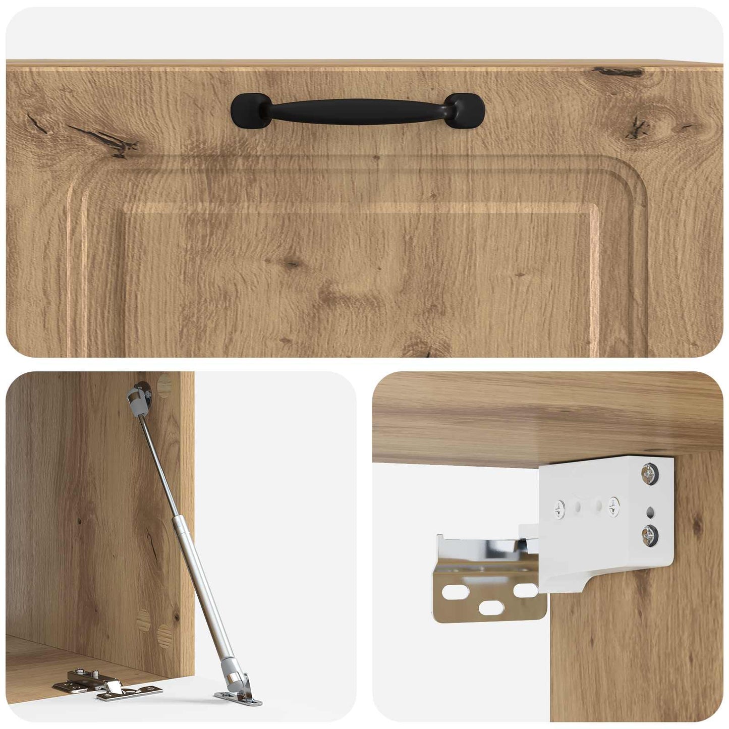 Wall-Mounted TV Cabinet Artisan Oak 59.5 x 41 x 30 cm