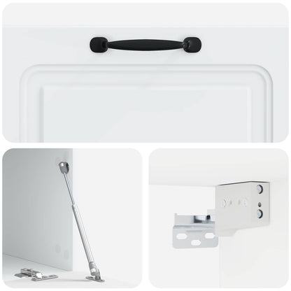 Wall-Mounted TV Cabinet White 78.5 x 41 x 30 cm Engineered Wood