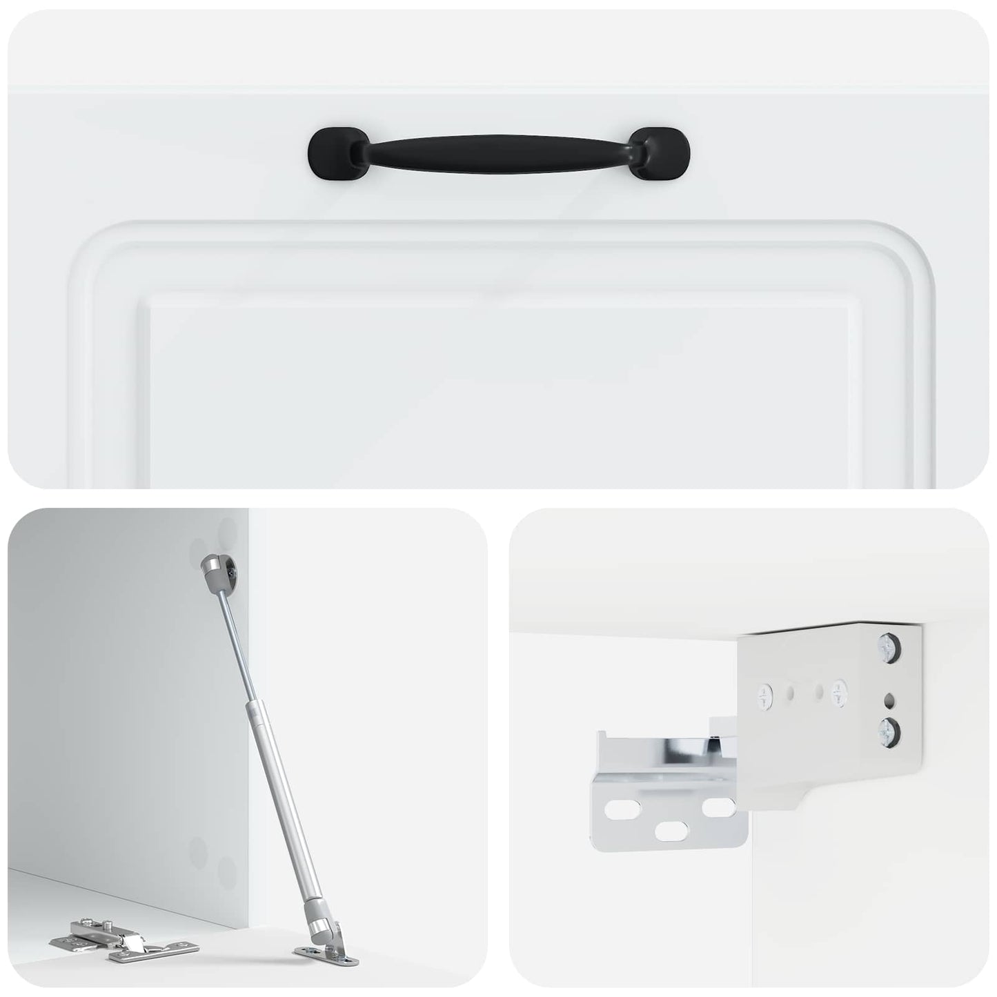 Wall-Mounted TV Cabinet White 78.5 x 41 x 30 cm Engineered Wood