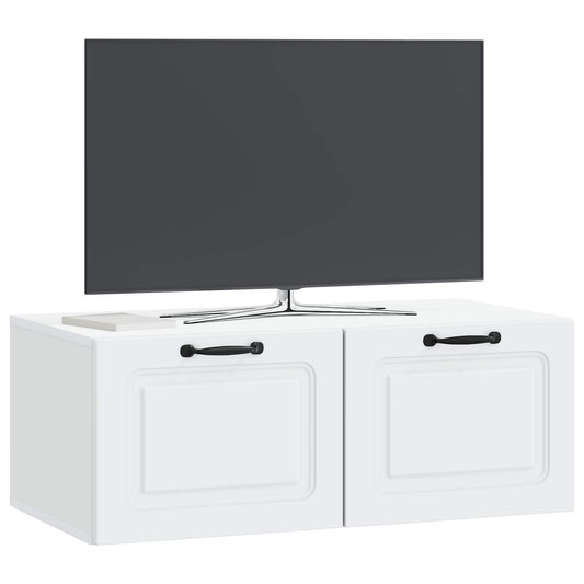 Wall-Mounted TV Cabinet White 78.5 x 41 x 30 cm Engineered Wood
