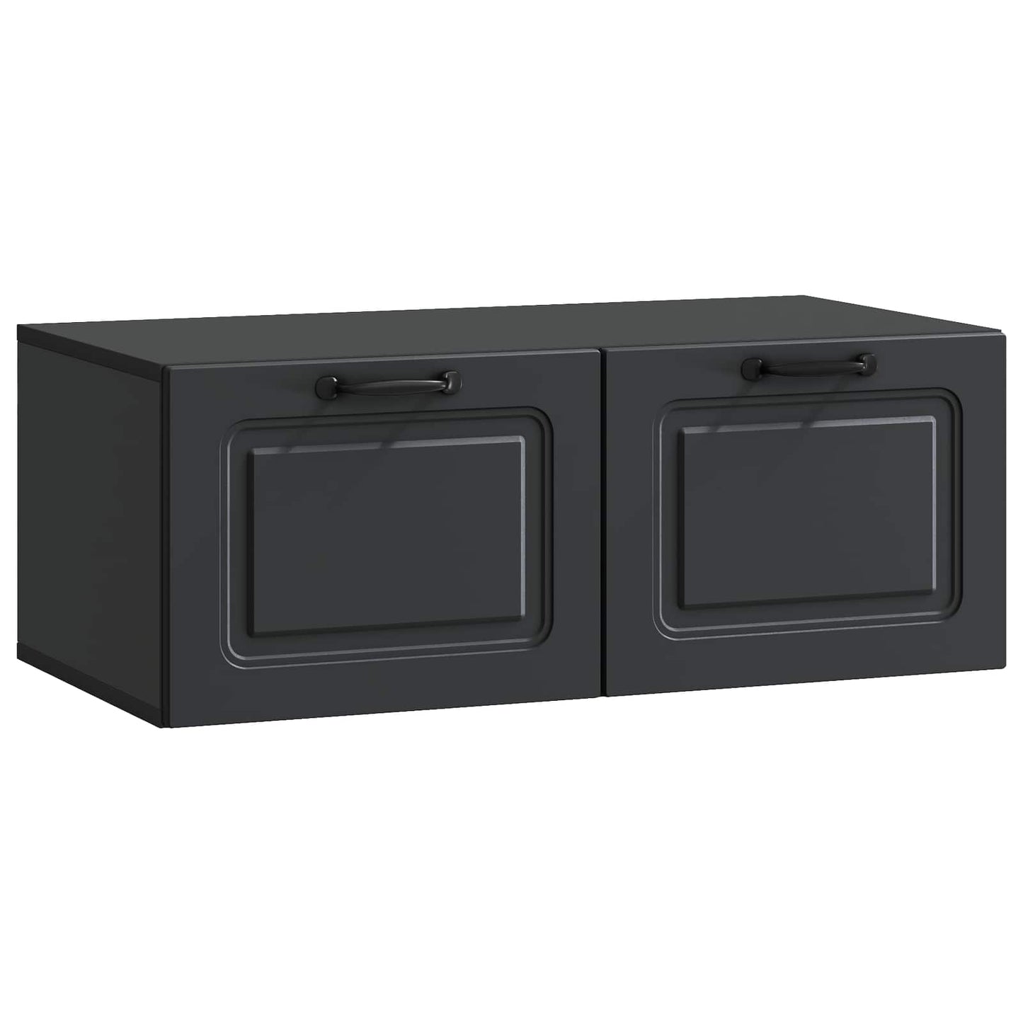 Wall-Mounted TV Cabinet Black 78.5 x 41 x 30 cm Engineered Wood