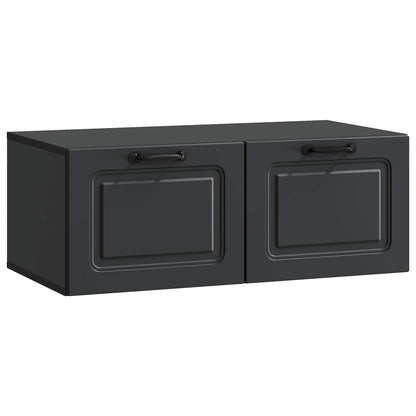Wall-Mounted TV Cabinet Black 78.5 x 41 x 30 cm Engineered Wood