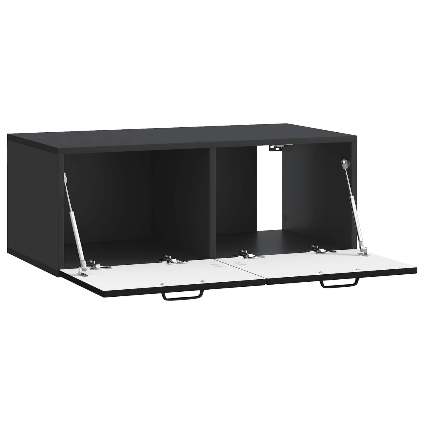 Wall-Mounted TV Cabinet Black 78.5 x 41 x 30 cm Engineered Wood