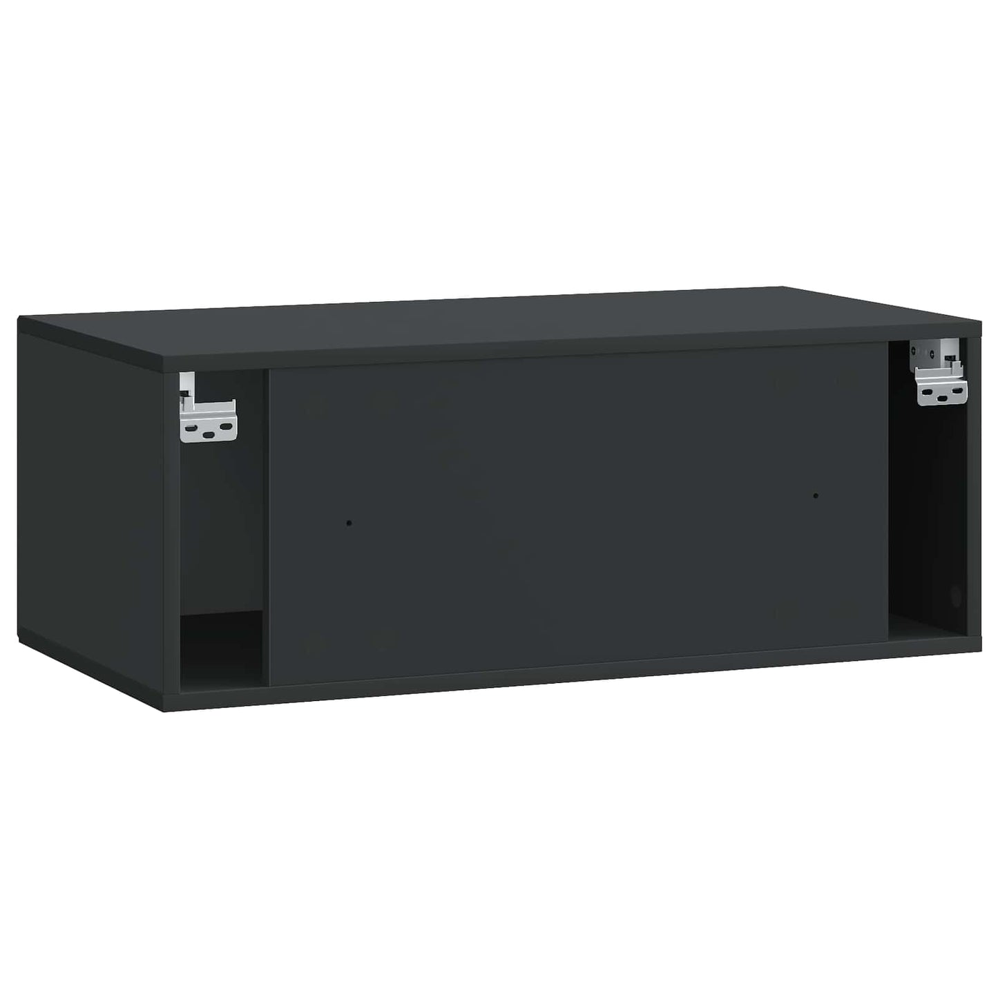 Wall-Mounted TV Cabinet Black 78.5 x 41 x 30 cm Engineered Wood