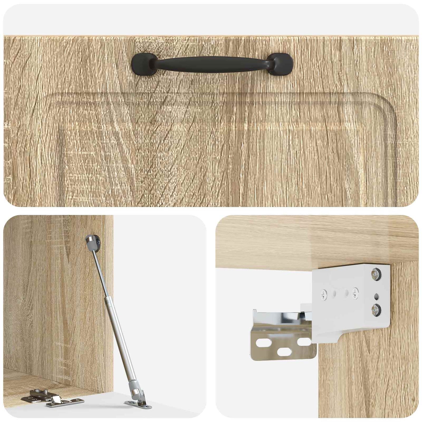 Wall-Mounted TV Cabinet Sonoma Oak 78.5 x 41 x 30 cm