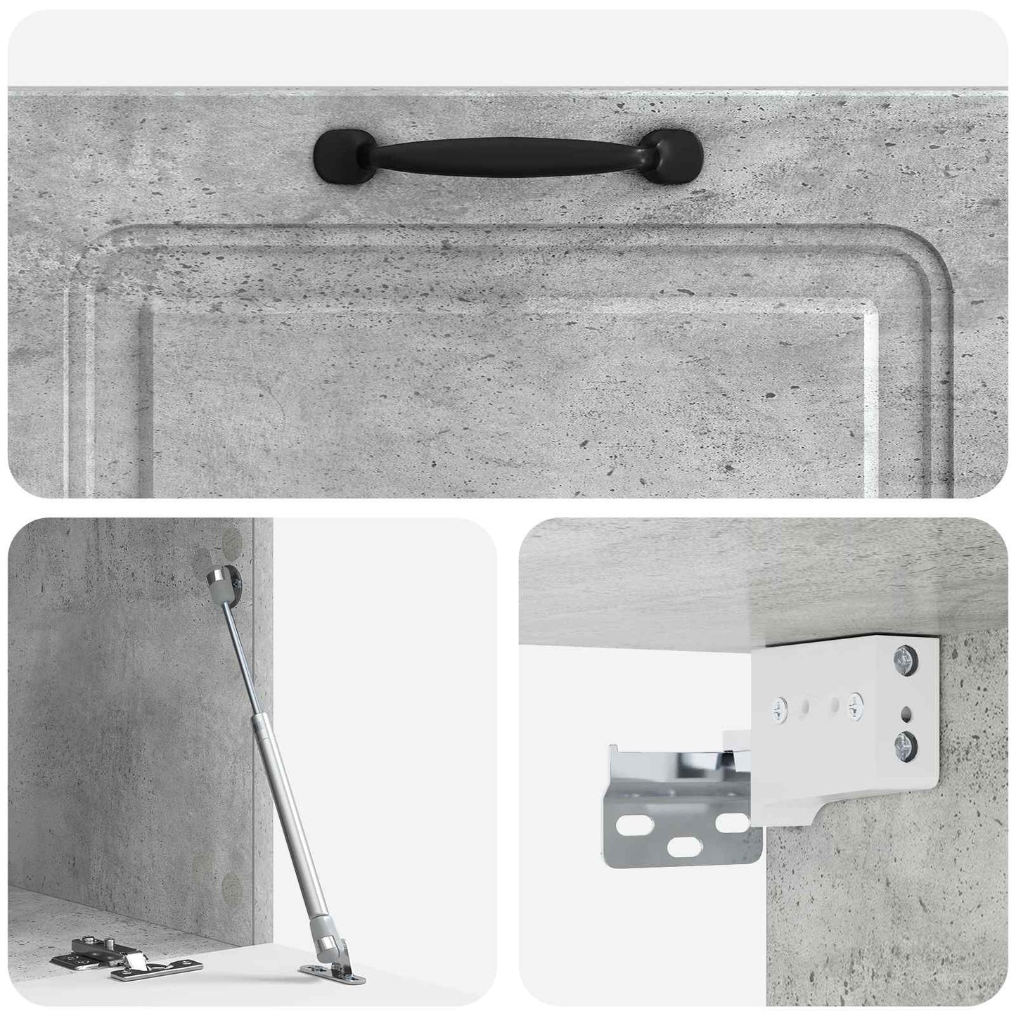 Wall-Mounted TV Cabinet Concrete Grey 78.5 x 41 x 30 cm