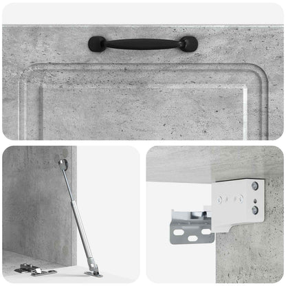 Wall-Mounted TV Cabinet Concrete Grey 78.5 x 41 x 30 cm