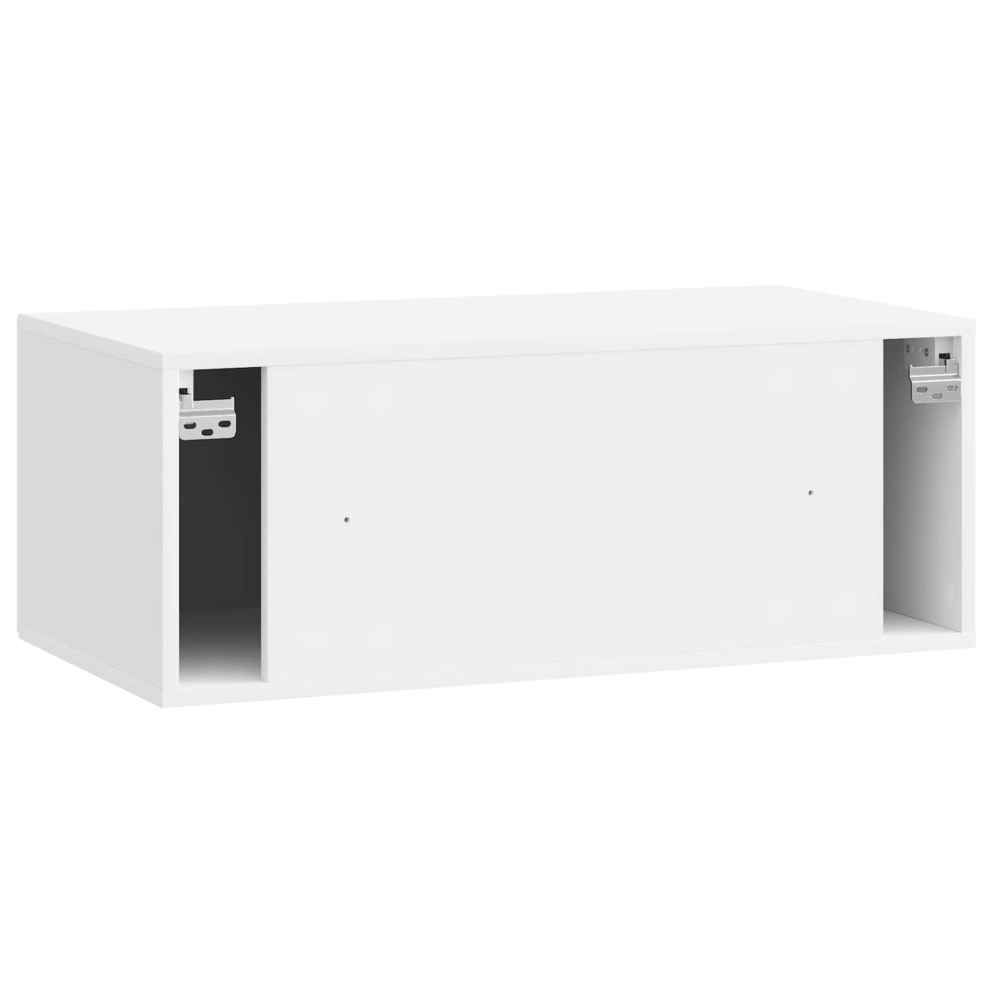 Wall-Mounted TV Cabinet High Gloss White 78.5 x 41 x 30 cm