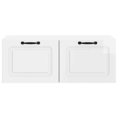 Wall-Mounted TV Cabinet High Gloss White 78.5 x 41 x 30 cm