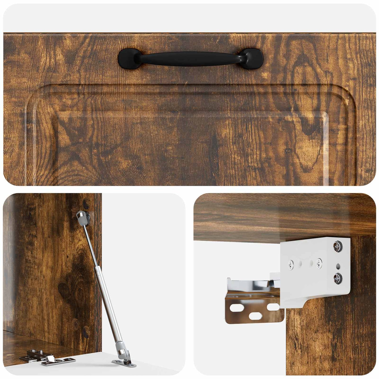 Wall-Mounted TV Cabinet Smoked Oak 78.5 x 41 x 30 cm