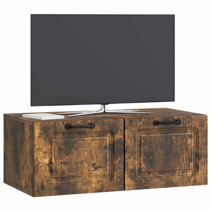 Wall-Mounted TV Cabinet Smoked Oak 78.5 x 41 x 30 cm