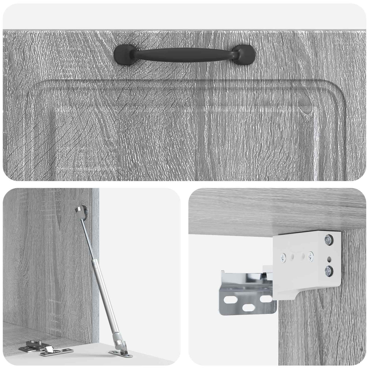 Wall-Mounted TV Cabinet Grey Sonoma 78.5 x 41 x 30 cm