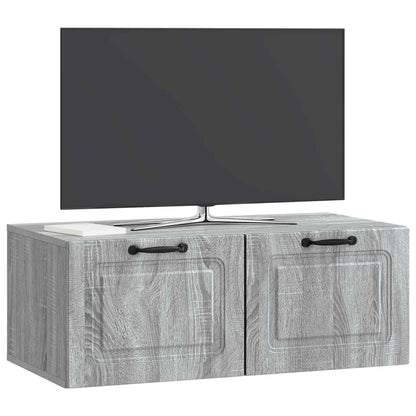 Wall-Mounted TV Cabinet Grey Sonoma 78.5 x 41 x 30 cm