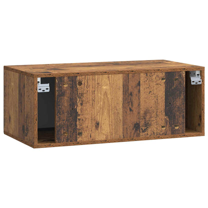 Wall-Mounted TV Cabinet Wall-mounted Old Wood 78.5 x 41 x 30 cm