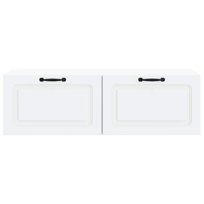 Wall-Mounted TV Cabinet White 98 x 41 x 30 cm Engineered Wood