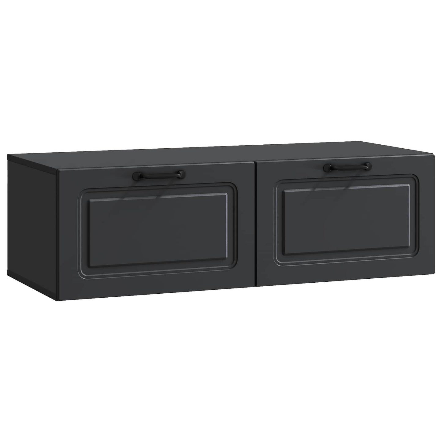 Wall-Mounted TV Cabinet Black 98 x 41 x 30 cm Engineered Wood