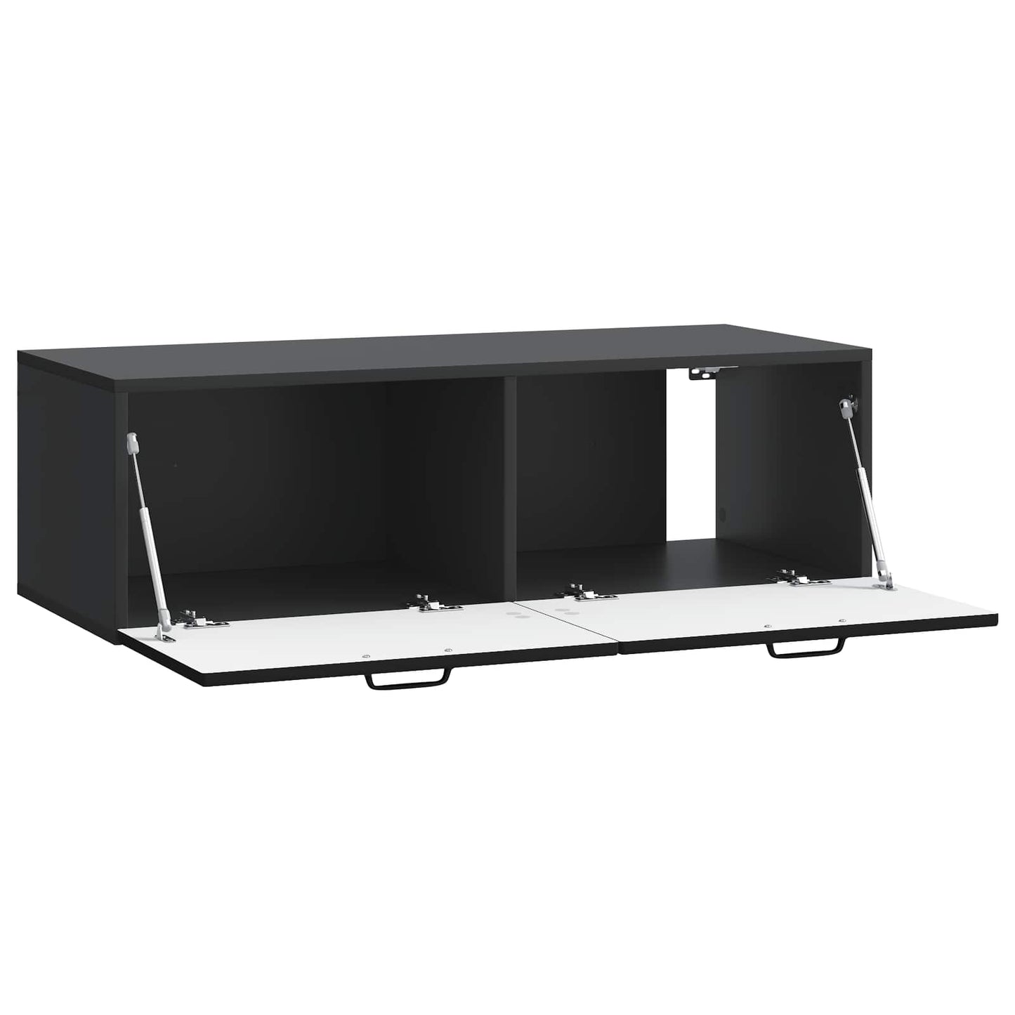 Wall-Mounted TV Cabinet Black 98 x 41 x 30 cm Engineered Wood