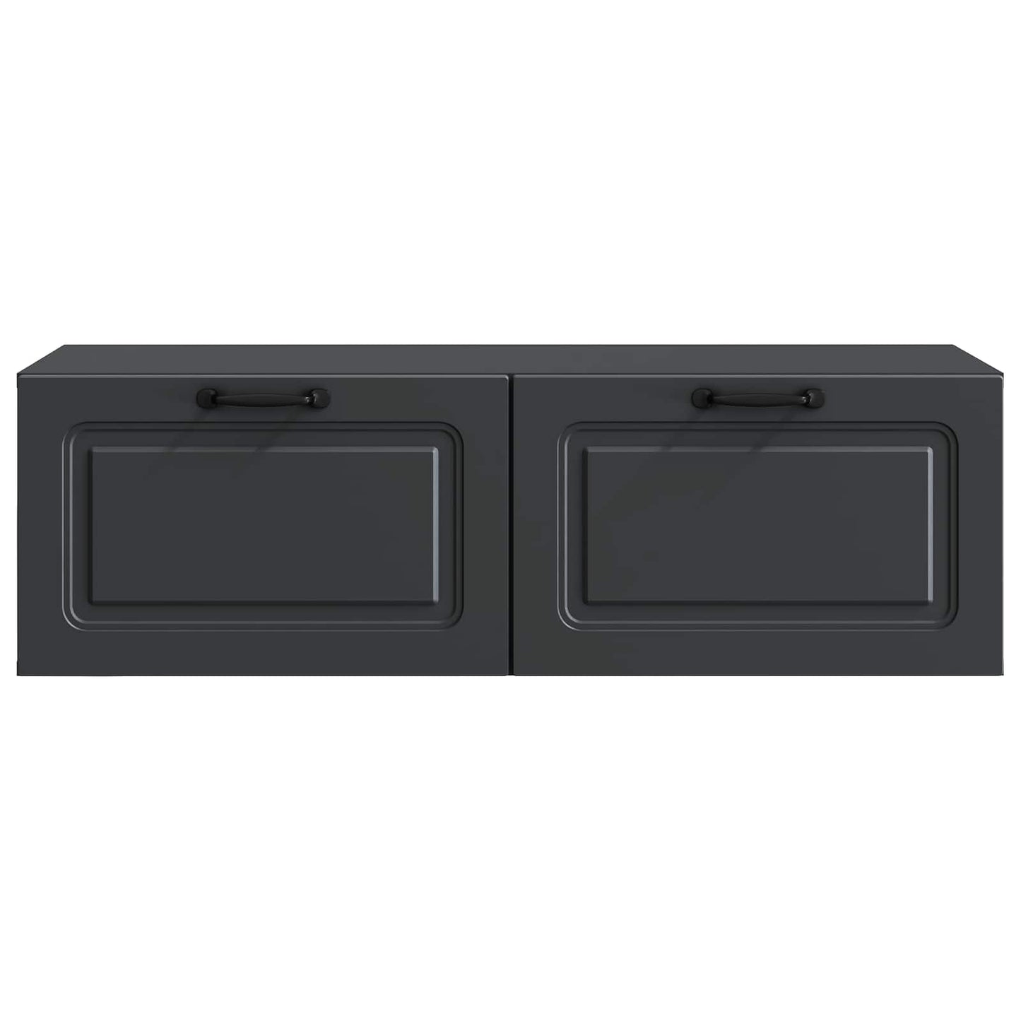 Wall-Mounted TV Cabinet Black 98 x 41 x 30 cm Engineered Wood