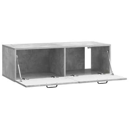 Wall-Mounted TV Cabinet Concrete Grey 98 x 41 x 30 cm